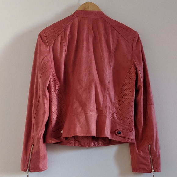 Vegan suede leather biker jacket Garry Weber 38 - Picture 2 of 8